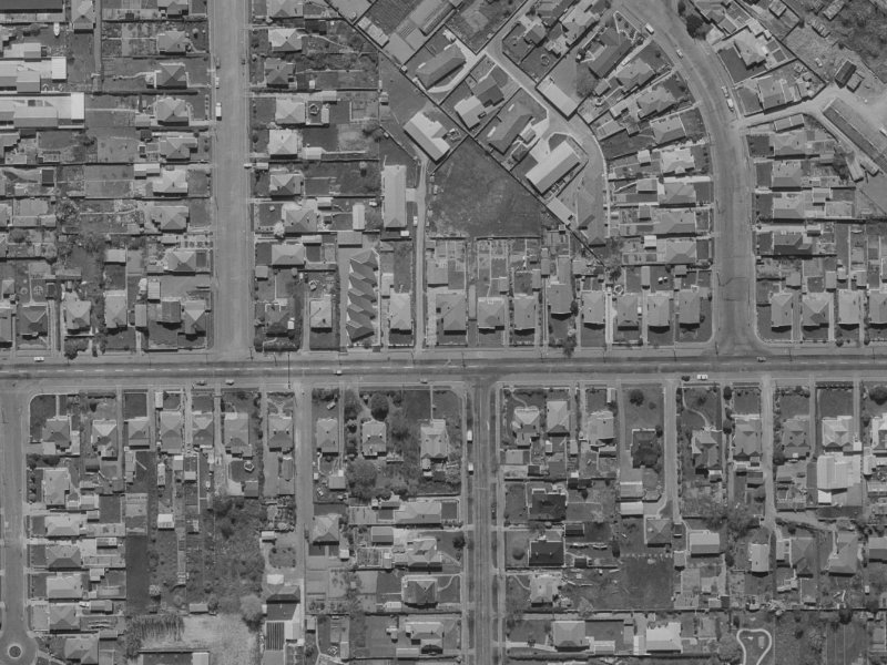 91 Tennyson Street from the air, 1970-1974