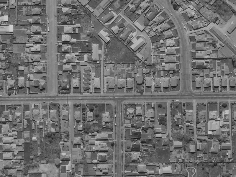 95 Tennyson Street from the air, 1970-1974