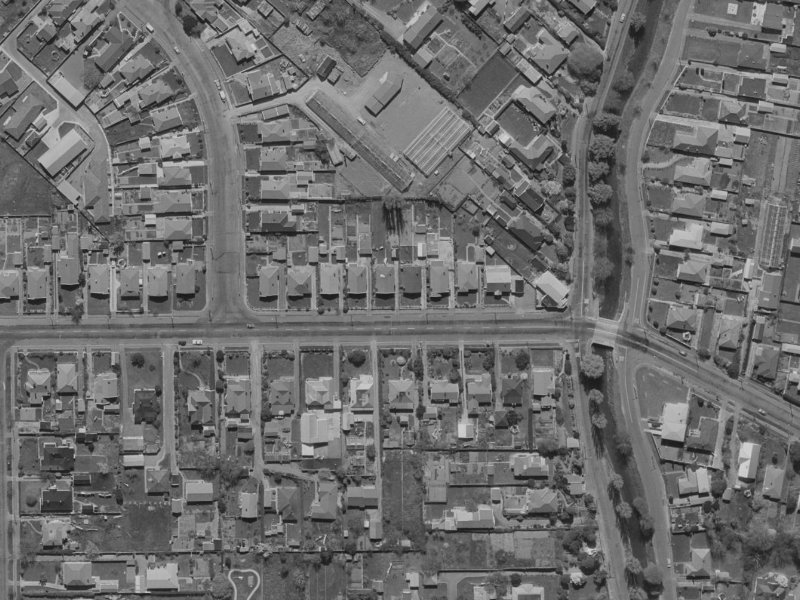129 Tennyson Street from the air, 1970-1974