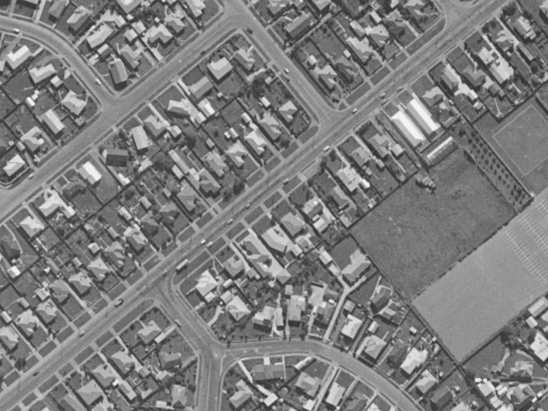 103 Halswell Road from the air, 1970-1974