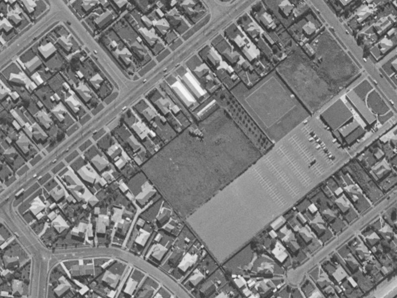 6 Guise Lane from the air, 1970-1974