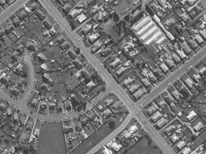 199 Lyttelton Street from the air, 1970-1974