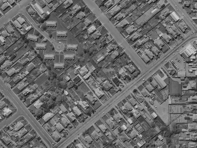 119A Somerfield Street from the air, 1970-1974