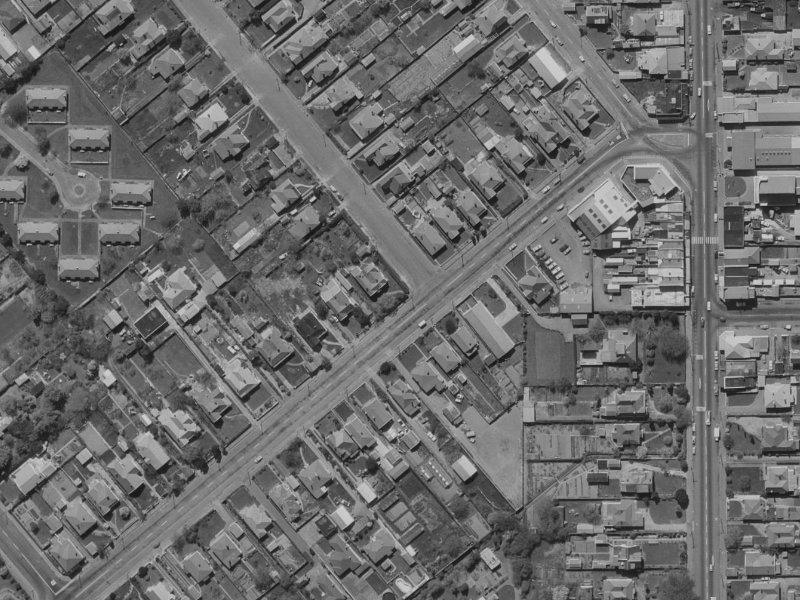 125 Somerfield Street from the air, 1970-1974
