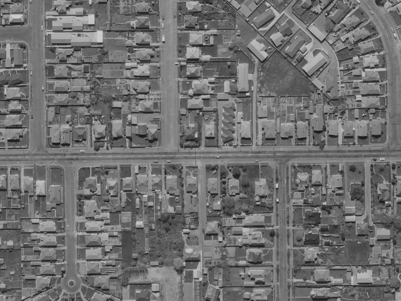 77 Tennyson Street from the air, 1970-1974