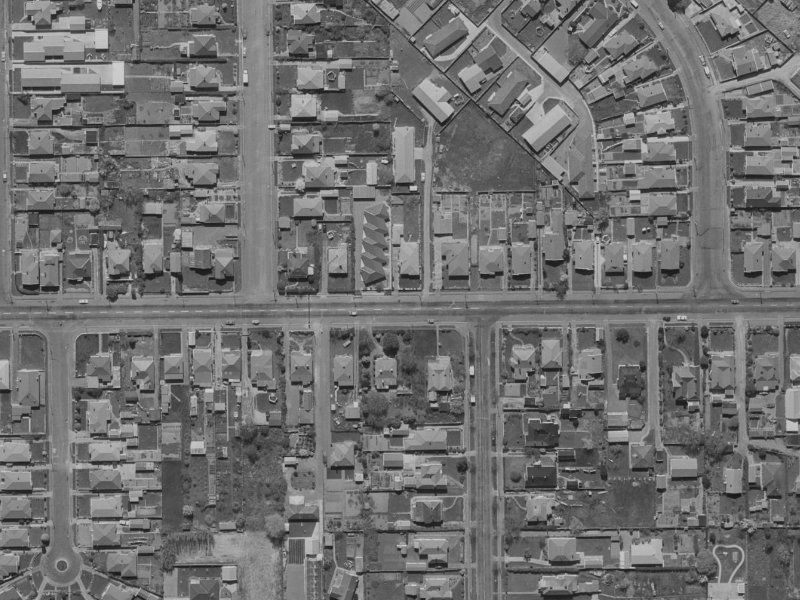 85 Tennyson Street from the air, 1970-1974