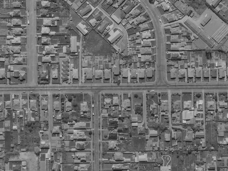 101 Tennyson Street from the air, 1970-1974