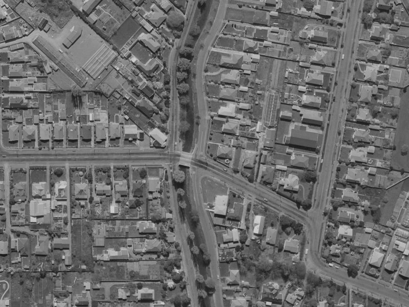2A Riverlaw Terrace from the air, 1970-1974