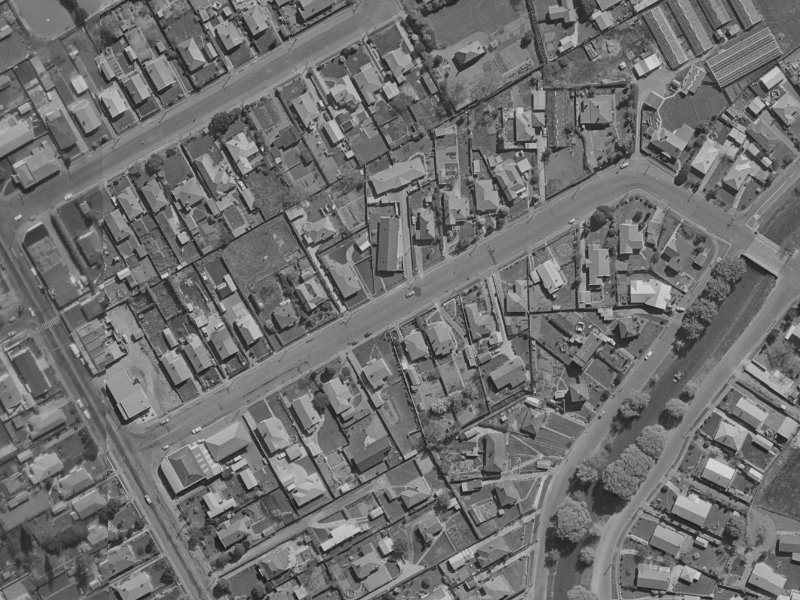 25 Beckford Road from the air, 1970-1974
