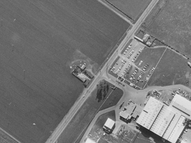 25R Mania Road from the air, 1970-1974