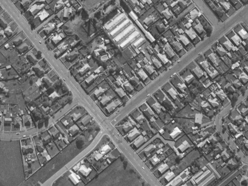 7 Wychbury Street from the air, 1970-1974