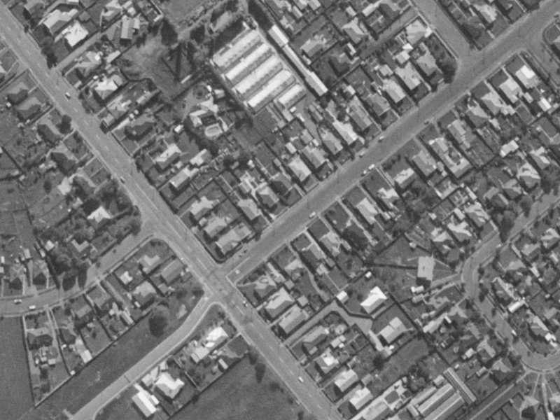 5 Wychbury Street from the air, 1970-1974