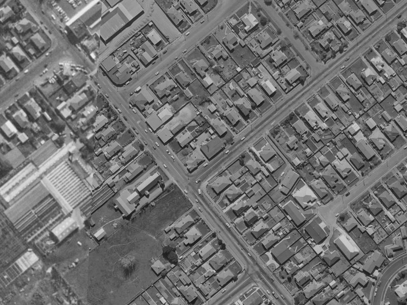 3a Milton Street from the air, 1970-1974