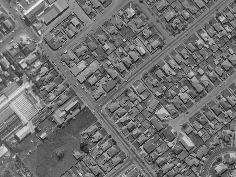 3E Milton Street from the air, 1970-1974