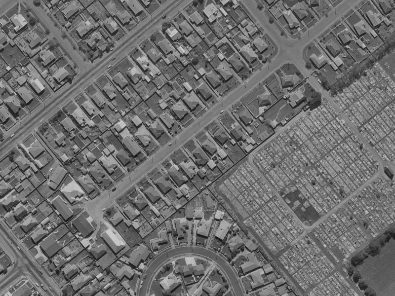 20 Roker Street from the air, 1970-1974