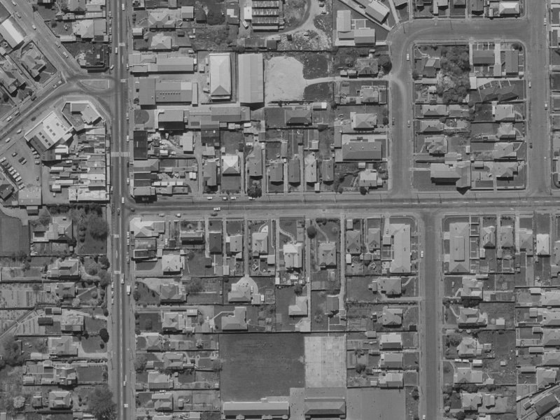20 Tennyson Street from the air, 1970-1974