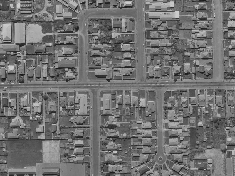48 Tennyson Street from the air, 1970-1974