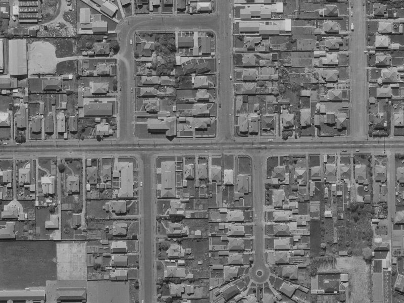 37 Tennyson Street from the air, 1970-1974