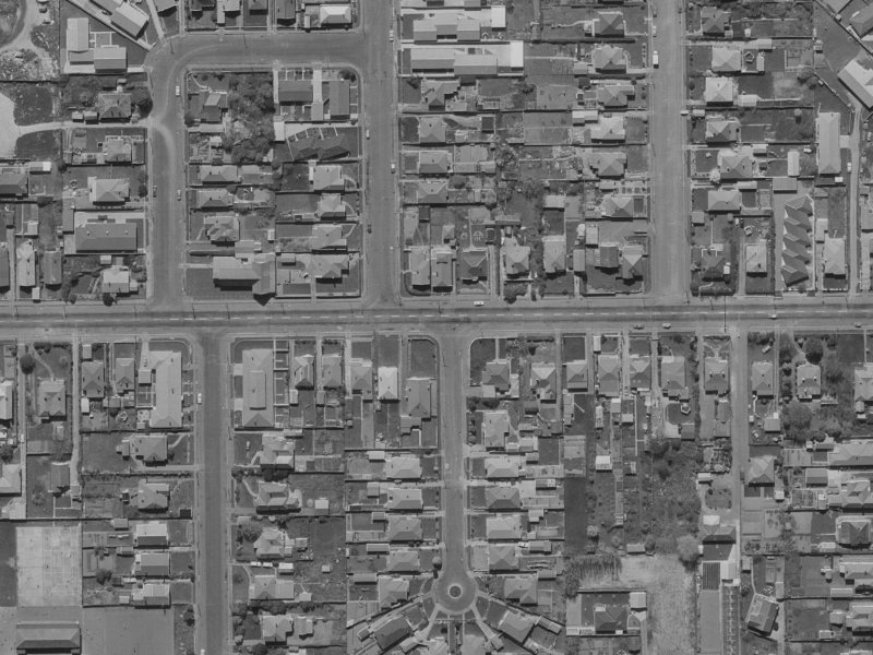 58 Tennyson Street from the air, 1970-1974