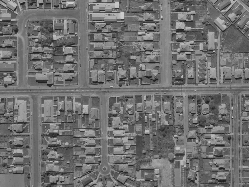 68 Tennyson Street from the air, 1970-1974