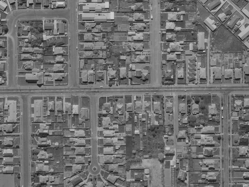 72B Tennyson Street from the air, 1970-1974