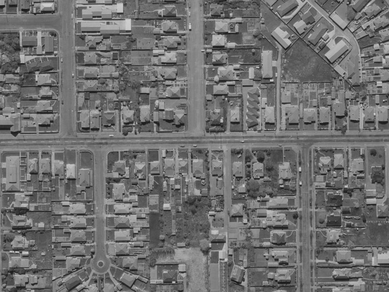 78 Tennyson Street from the air, 1970-1974