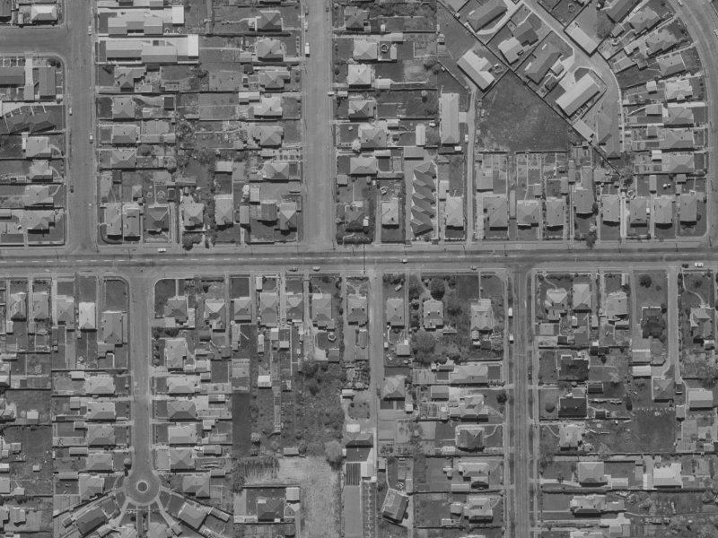 84 Tennyson Street from the air, 1970-1974