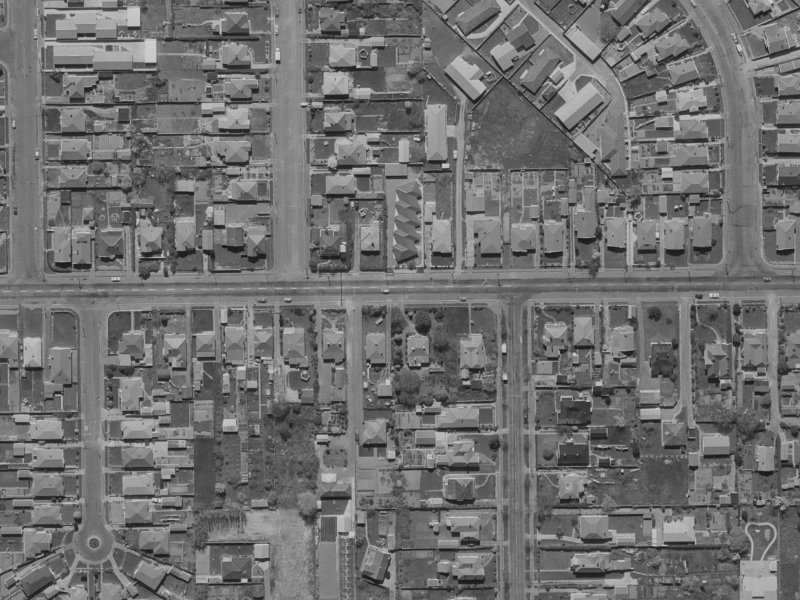 92 Tennyson Street from the air, 1970-1974