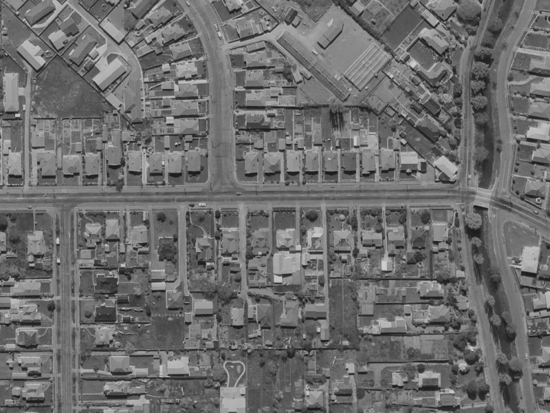 126 Tennyson Street from the air, 1970-1974