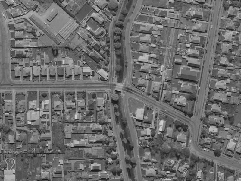 2 Riverlaw Terrace from the air, 1970-1974