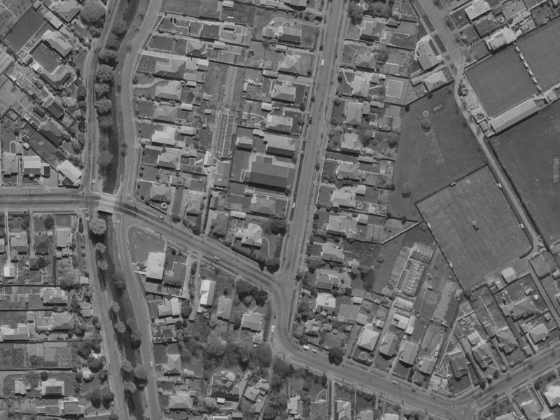 41 Saint Martins Road from the air, 1970-1974