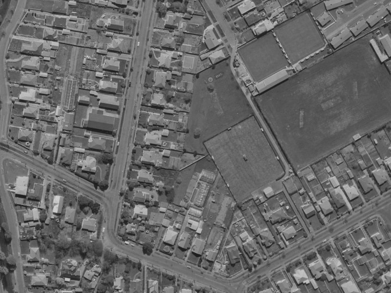 42A Saint Martins Road from the air, 1970-1974