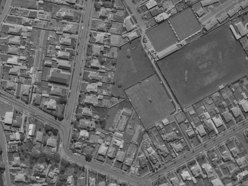 40C Saint Martins Road from the air, 1970-1974