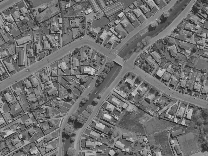 247 Riverlaw Terrace from the air, 1970-1974