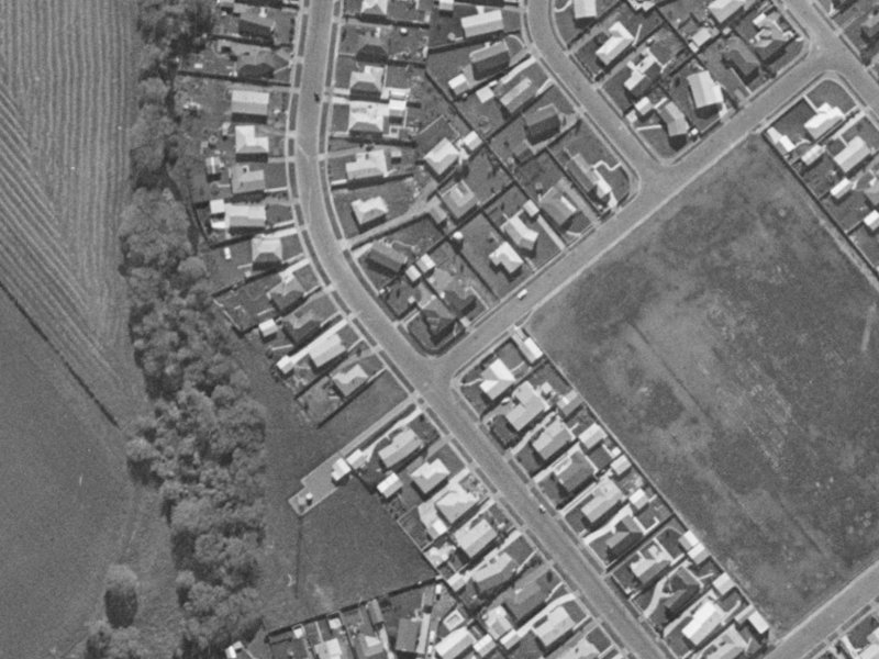 119 Warren Crescent from the air, 1970-1974