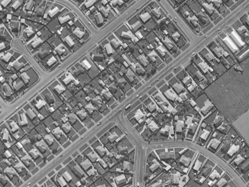 126A Halswell Road from the air, 1970-1974