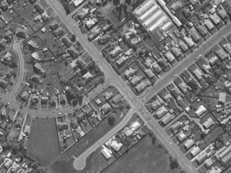 191 Lyttelton Street from the air, 1970-1974