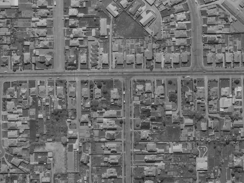 83 Norwood Street from the air, 1970-1974