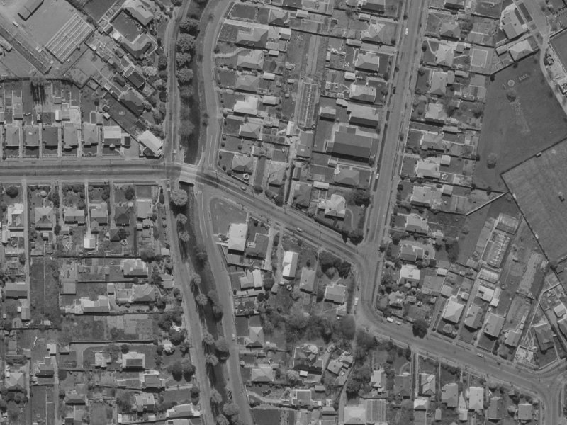 13E Burnbrae Street from the air, 1970-1974