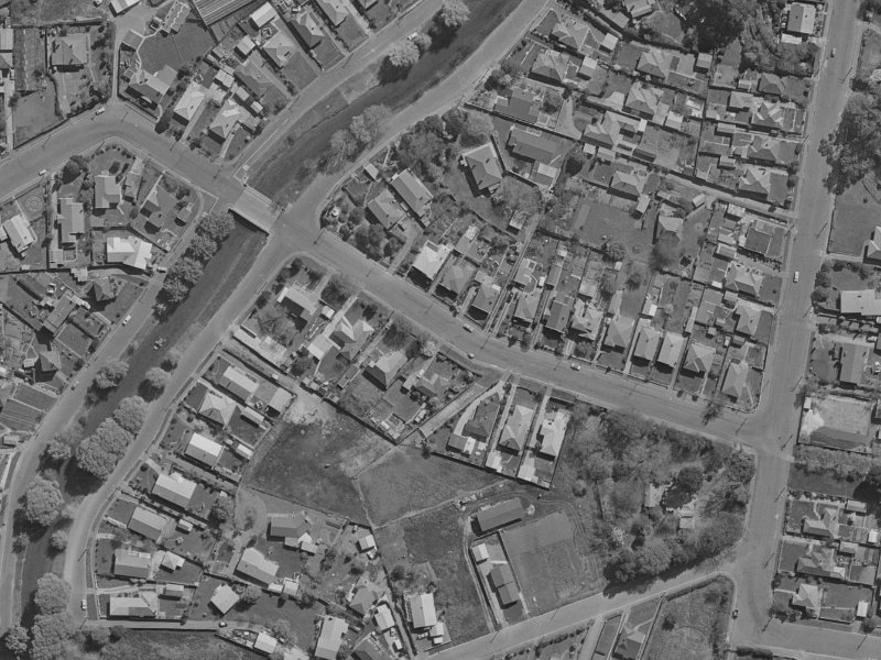 Beckford Road from the air, 1970-1974
