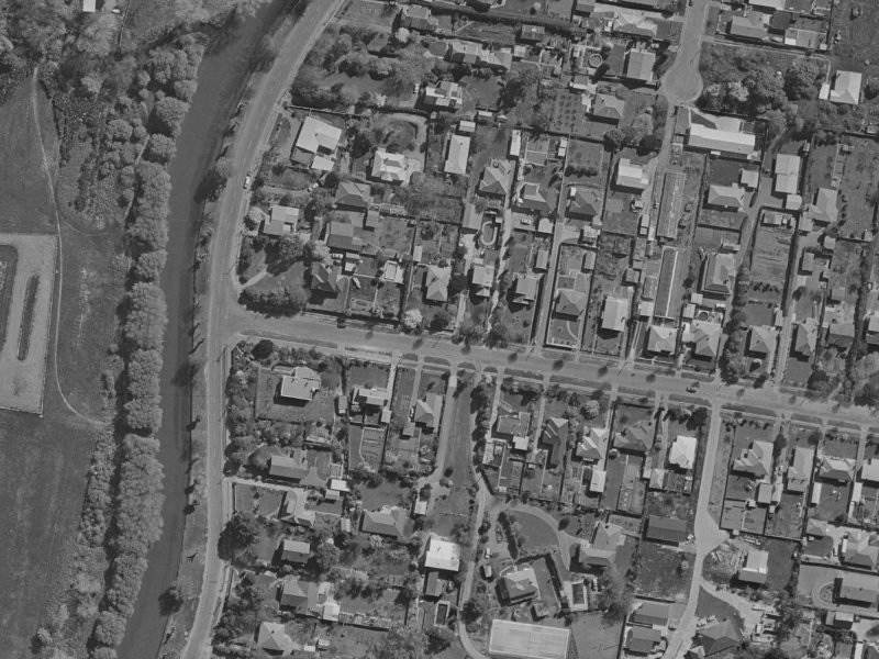 11 Grange Street from the air, 1970-1974