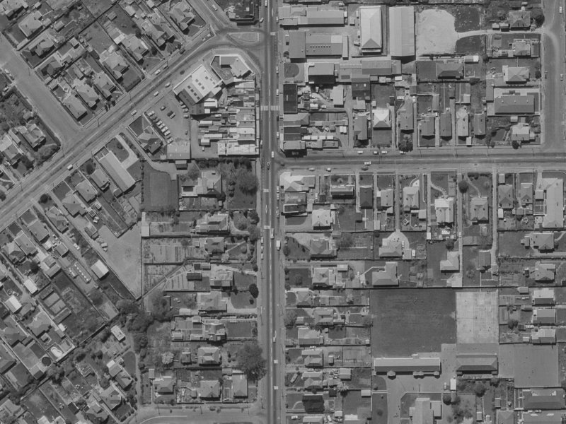 124B Colombo Street from the air, 1970-1974