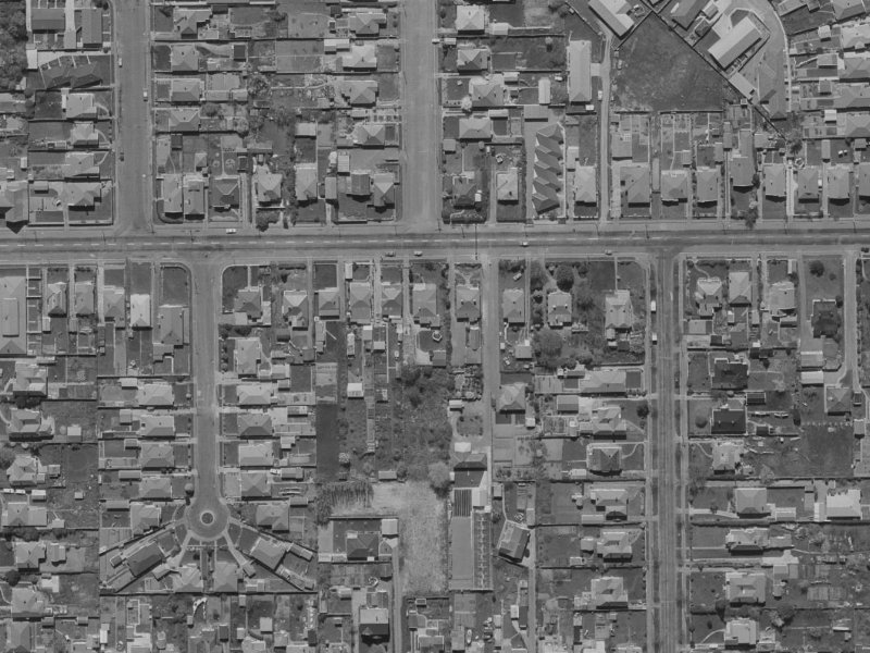 80B Tennyson Street from the air, 1970-1974