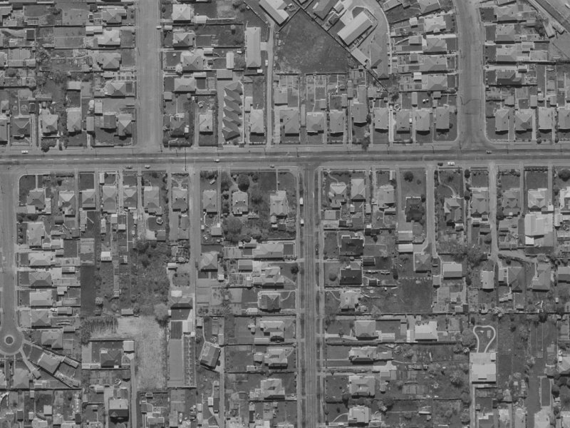 79 Norwood Street from the air, 1970-1974