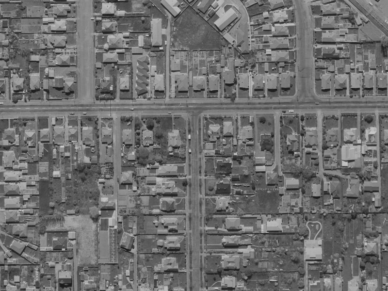 80 Norwood Street from the air, 1970-1974