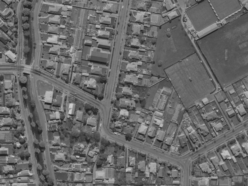 40 St Martins Road from the air, 1970-1974