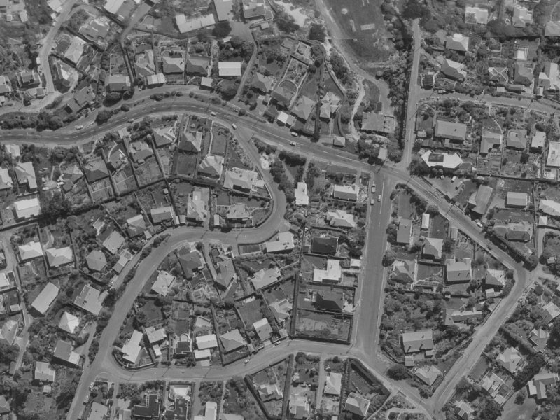 3 Marama Crescent from the air, 1970-1974