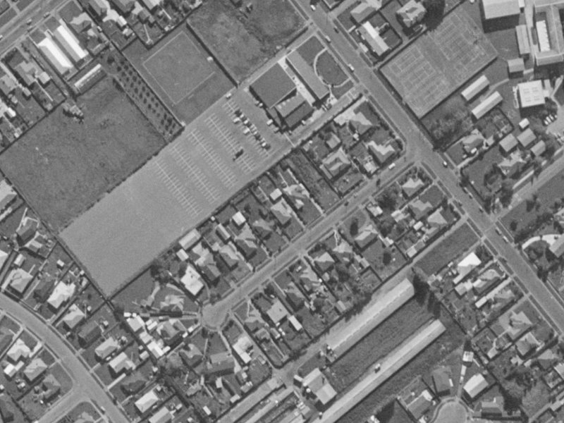 Anvers Place from the air, 1970-1974
