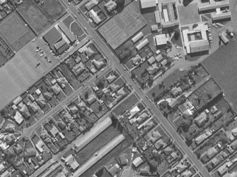 44 Tankerville Road from the air, 1970-1974