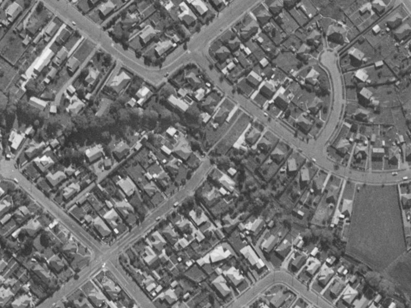 Smartlea Street from the air, 1970-1974